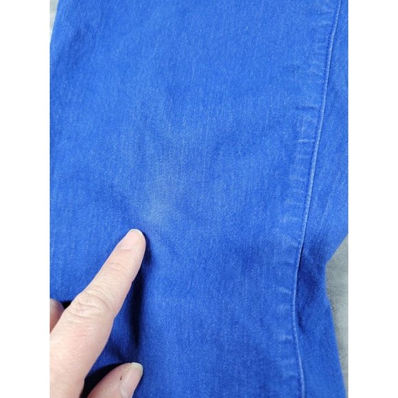 Women The North Face Slim Straight Leg Stretch Denim Jeans purplish Blue Size 10 - Picture 4 of 8